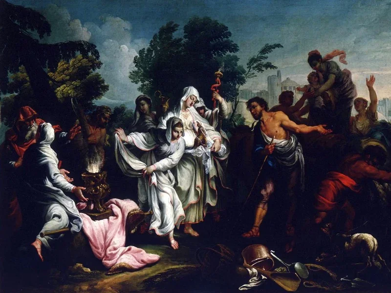 1749-Antonio Pachera - Lucio Albino accoglie sul carro le vestale - Museo Pilotta